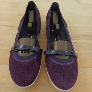 Cole Haan Purple Suede Ballet Flats
